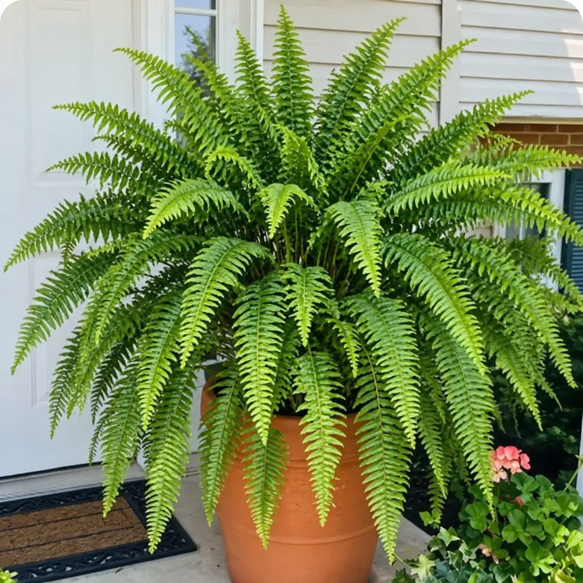 💛Glowing Boston Ferns with Lights – 🌿 Zero Watering, Zero Maintenance